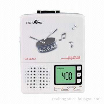 FM radio with cassette and mp3 recorder function